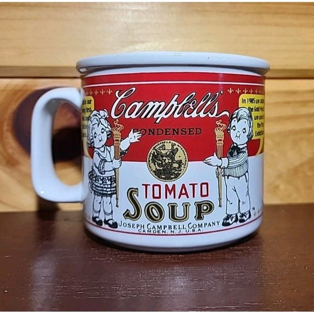 Campbells Kids 1999 Westwood First Red & White Label 14 oz Oversize Cup Soup Mug